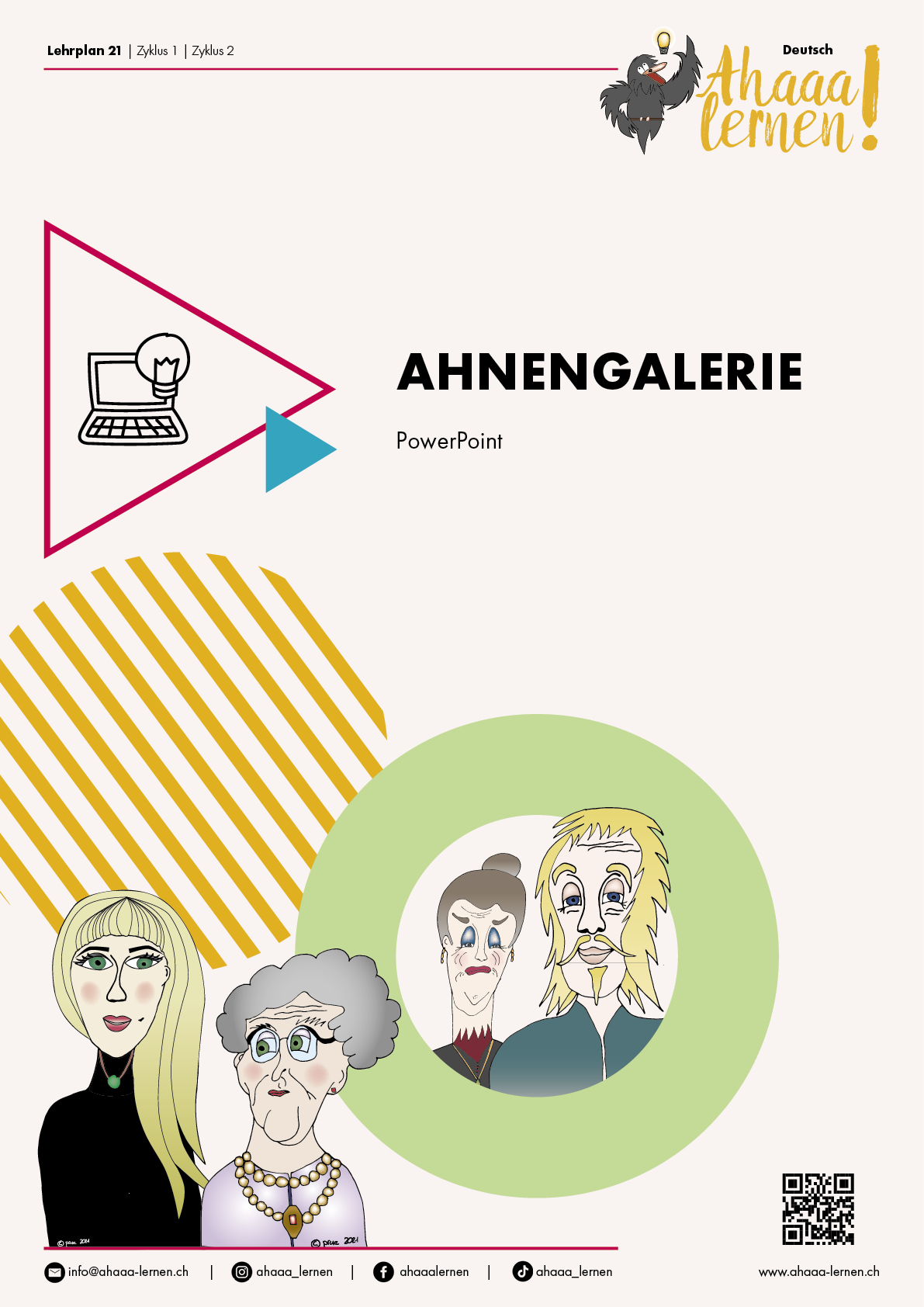 Ahaaa lernen Ahnengalerie PowerPoint