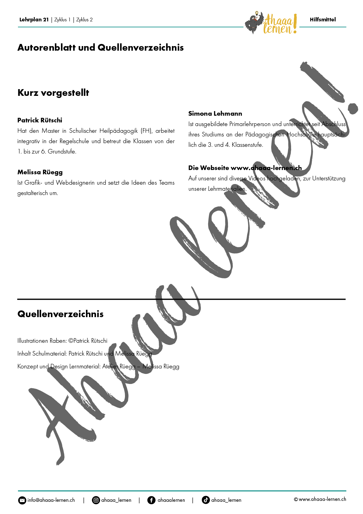 Ahaaa lernen Vorgehen bei einer Aufgabe7