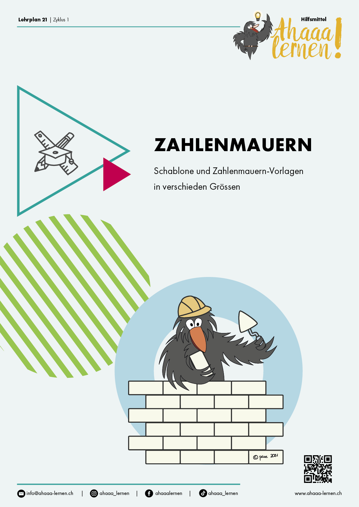 Ahaaa lernen Zahlenmauern Hilfsmittel